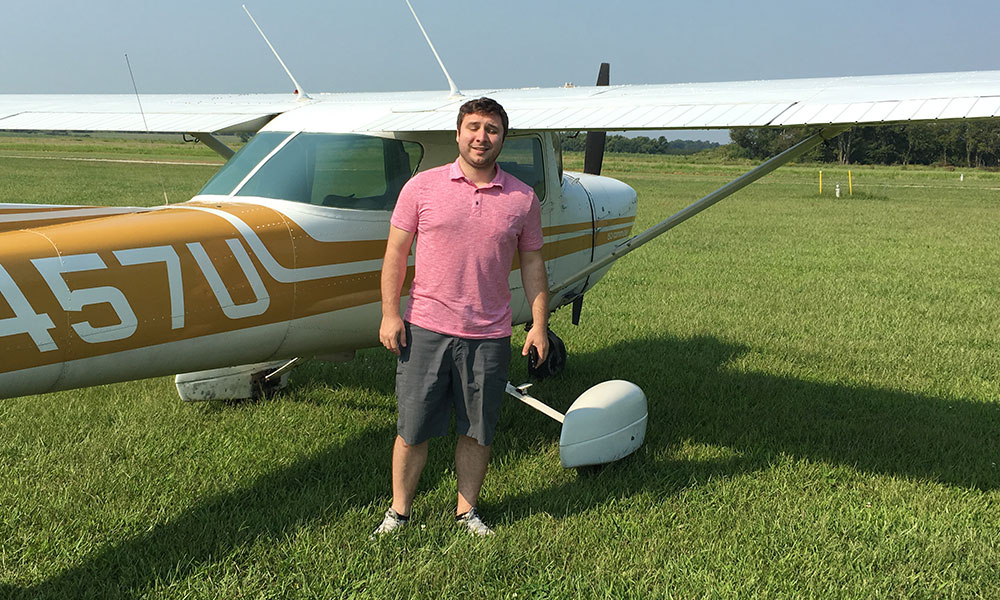 Ashton Clemens flies everywhere in his C-150.